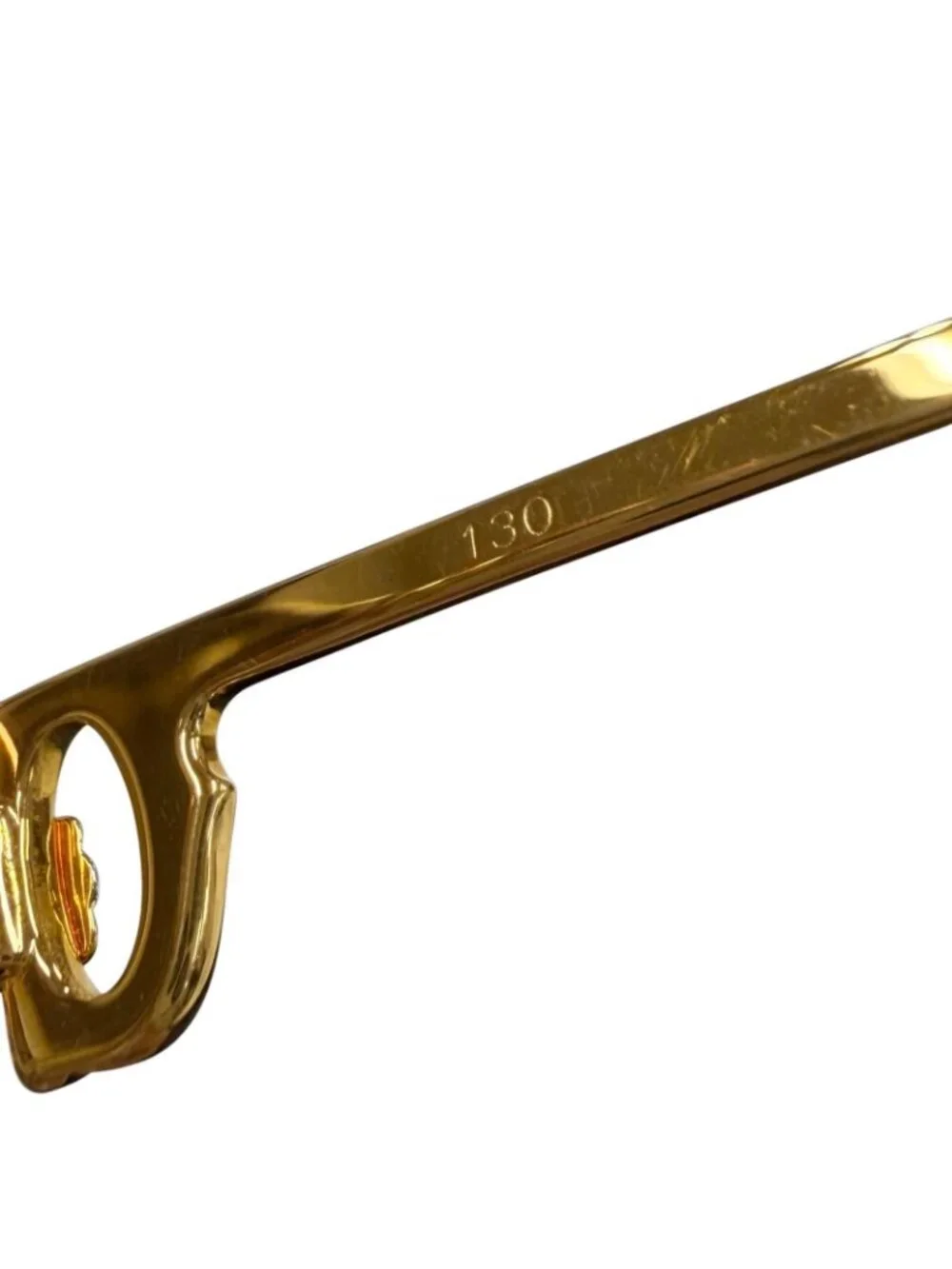 Cartier Vintage Trinity Gradient Lens Eyewear Sunglasses Gold Bordeaux